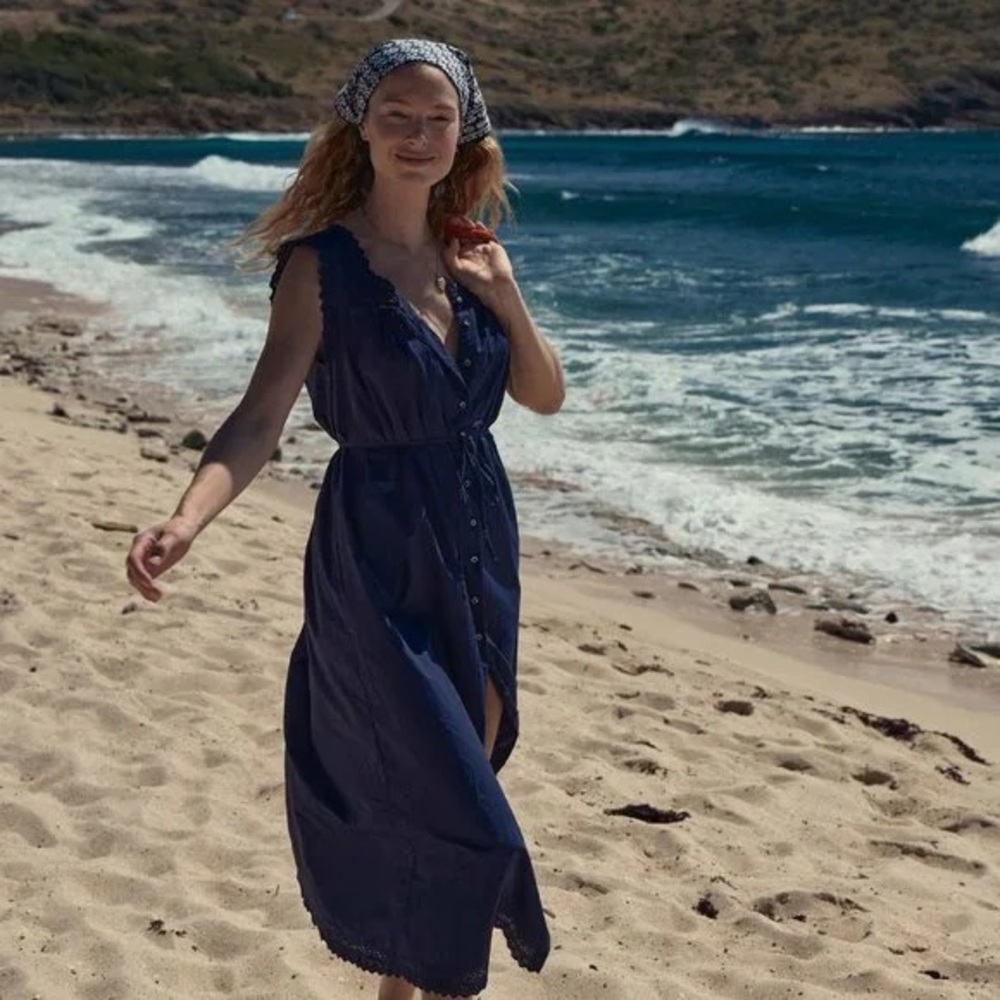 DÔEN Saison Dress in Adriatic